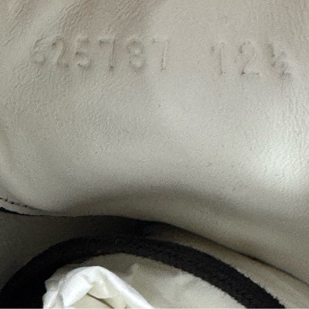 Gucci Ace GG Embossed Black Leather Sneakers Men’s 12.5 - Picture 6 of 10